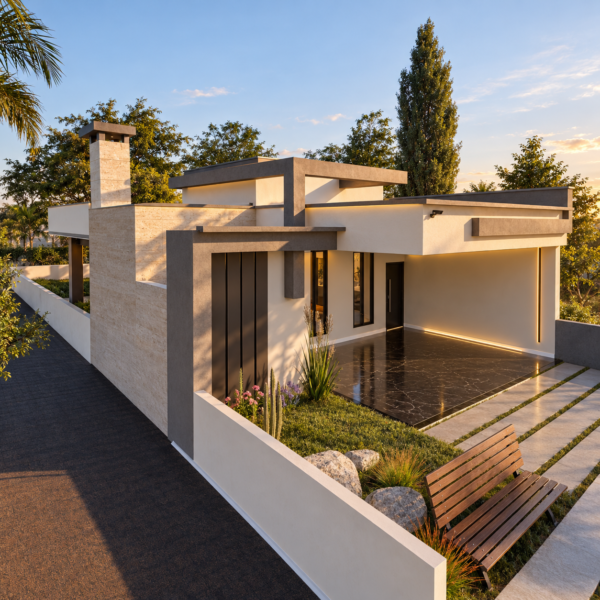 Imagem do Projeto de Casa para Terreno 1x3 com 3 Quartos – 118 m²