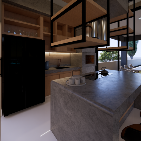 Imagem do Projeto de Casa para Terreno 1x3 com 3 Quartos – 118 m²