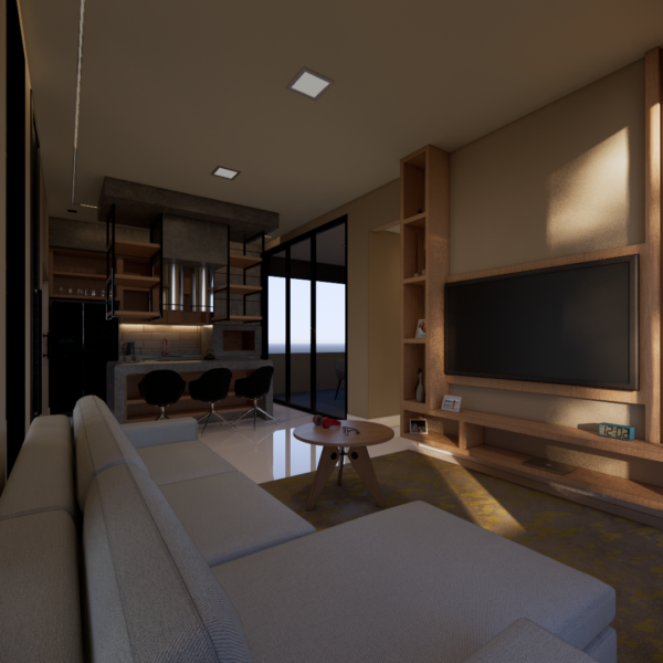 Imagem do Projeto de Casa para Terreno 1x3 com 3 Quartos – 118 m²